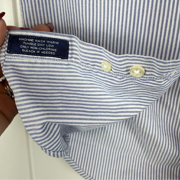 LORD & Taylor boys striped long sleeve button up (0067) - Picture 5 of 9